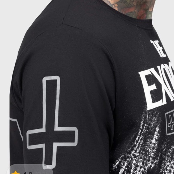 🏷️BNWT Killstar Exorcist Regan Black Graphic Tunic Top - Picture 6 of 7